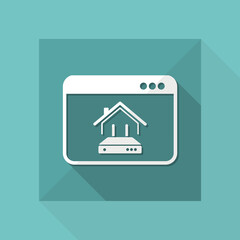 Wall Mural - House router - Vector icon for computer website or application