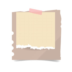 Poster - Blank sticky note paper on a transparent background