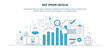 Business analysis banner template with thin line icons for websites. Business, strategy, finance and marketing icons.