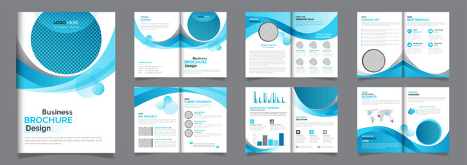 12 pages corporate business brochure template company profile brochure annual report design