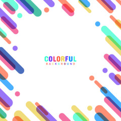 Wall Mural - abstract colorful geometric isometric background