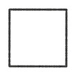 Black square frame element with line border png.
