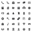 © alekseyvanin - Mobile phone UI vector icons set