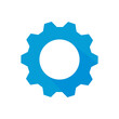 Gear wheel icon. Machine gear for setting Ideas to drive business forward through innovation.