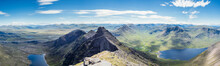 UK, Scotland, Panoramic View From An Teallach Mountain