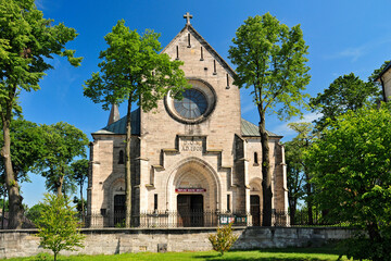 Wall Mural - Church of Saint Nicholas in Zarnow, Opoczno County, Lodz Voivodeship, Poland.