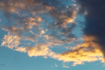 Wall Mural - only sky at dramatic sunset