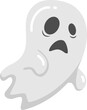 Halloween ghost. Spook Flat Halloween Icon