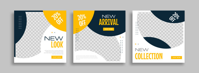Wall Mural - creative business marketing social media post template