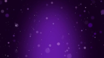 Wall Mural - abstract purple bokeh and shiny stars background video, 4k cosmetic design blank template, glowing and shiny stars and particles, spot product light