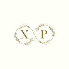 Canvas Print - XP infinity wedding logo initial logo design which is good for branding