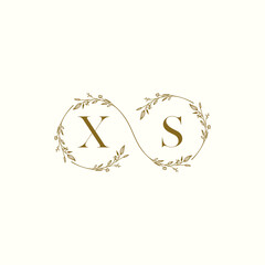 Canvas Print - XS infinity wedding logo initial logo design which is good for branding