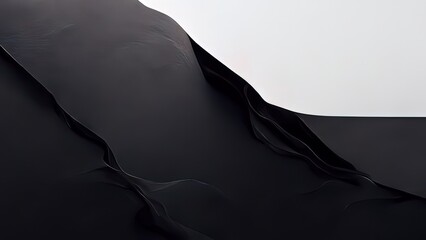 Wall Mural - Black and white 4k texture. Minimal clean modern wallpaper. Perfect background with abstract fluid shapes.