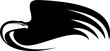 © Vector Tradition - Eagle in flight isolated falconry symbol