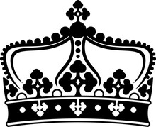 Monarchy Symbol Isolated Royal Crown