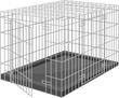 © Vector Tradition - Cage to carry homeless dog pets isolated container