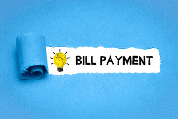 Canvas Print - Bill payment