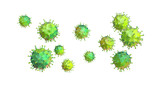Fototapeta  - virus attack flu in 3d