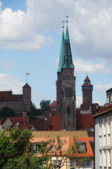 Canvas Print - Saint Sebal cathedral in Nuremberg, Germany	