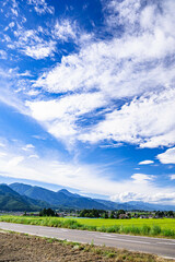 Canvas Print - 夏の安曇野　穂高の自然風景