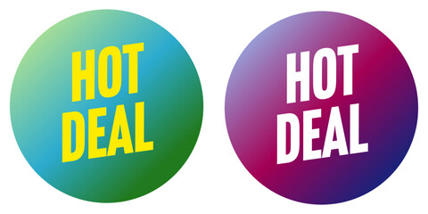 Sticker - Hot deal round sticker set