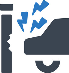 Sticker - Car collision icon