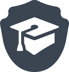 Sticker - Education insurance icon