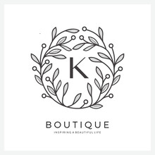 Premium Letter K Logo Design For Luxury, Restaurant, Royalty, Boutique, Hotel, Jewelry, Fashion And Other Vector Illustration For Business And Company