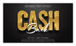 © Cahyart Studio - Cashback editable text effect