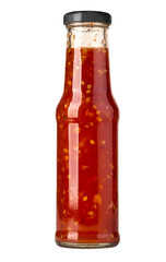 Wall Mural - barbecue sauces in glass bottles