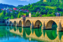Mehmed Pasha Sokolovic Bridge In Visegrad, Bosnia And Herzegovina.
