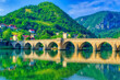 Mehmed pasha Sokolovic bridge in Visegrad, Bosnia and Herzegovina.