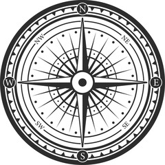 Sticker - Rose of winds nautical compass navigator