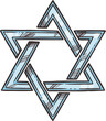 Judaism religion, Jewish Star of David sketch
