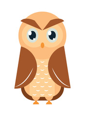 Canvas Print - cute owl icon