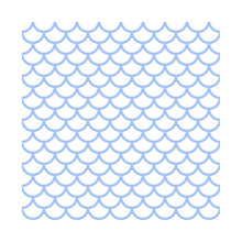 Seamless Pattern Of Mermaid Scales Beautifully Arranged Fish Scales. Isolated On Background