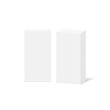 © Azad Mammedli - White blank cardboard package boxes mockup. Vector