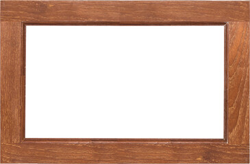 Wall Mural - Wood frame or photo frame isolated