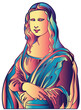 Mona lisa portrait vector illustration