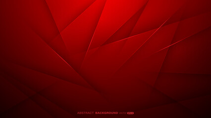 Wall Mural - red abstract background with triangle, lines stripe and light composition. modern polygonal design c