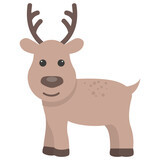 Fototapeta Dinusie - Reindeer Vector Icon