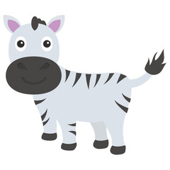 Canvas Print - Zebra Vector Icon