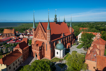 Wall Mural - Panorama of the brick Gothic cathedral in Frombork