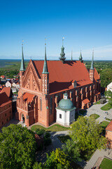 Wall Mural - Panorama of the brick Gothic cathedral in Frombork