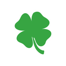 Four Pointed And Three Pointed Clover Green Vector For Decoration In St.patrick's Day.