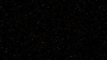 Wall Mural - abstract satellite flight through stars and dark nebula in far space. high-quality shooting in 4k, 3