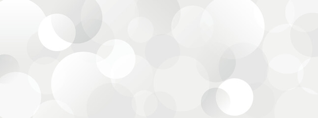 Fototapete - White and grey abstract modern transparency circle presentation background. Vector circles template vector design. Object web design. Round shape.