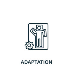 Wall Mural - Adaptation icon. Line simple Psychology icon for templates, web design and infographics