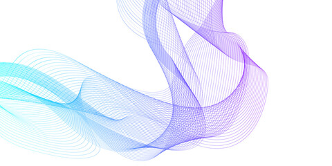 Wall Mural - vector wave lines flowing dynamic isolated on white background. abstract background.