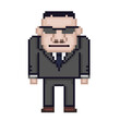 Pixel Illustration of a man with a sunglasses